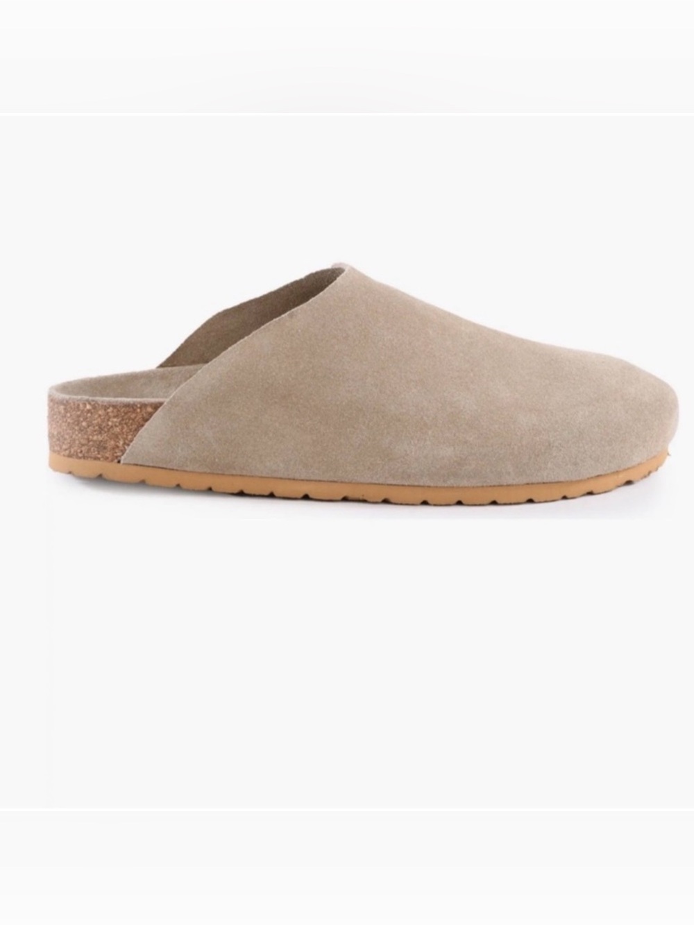 Seychelles Feels Like Home Taupe Suede Slip-On Mules Size 6.5